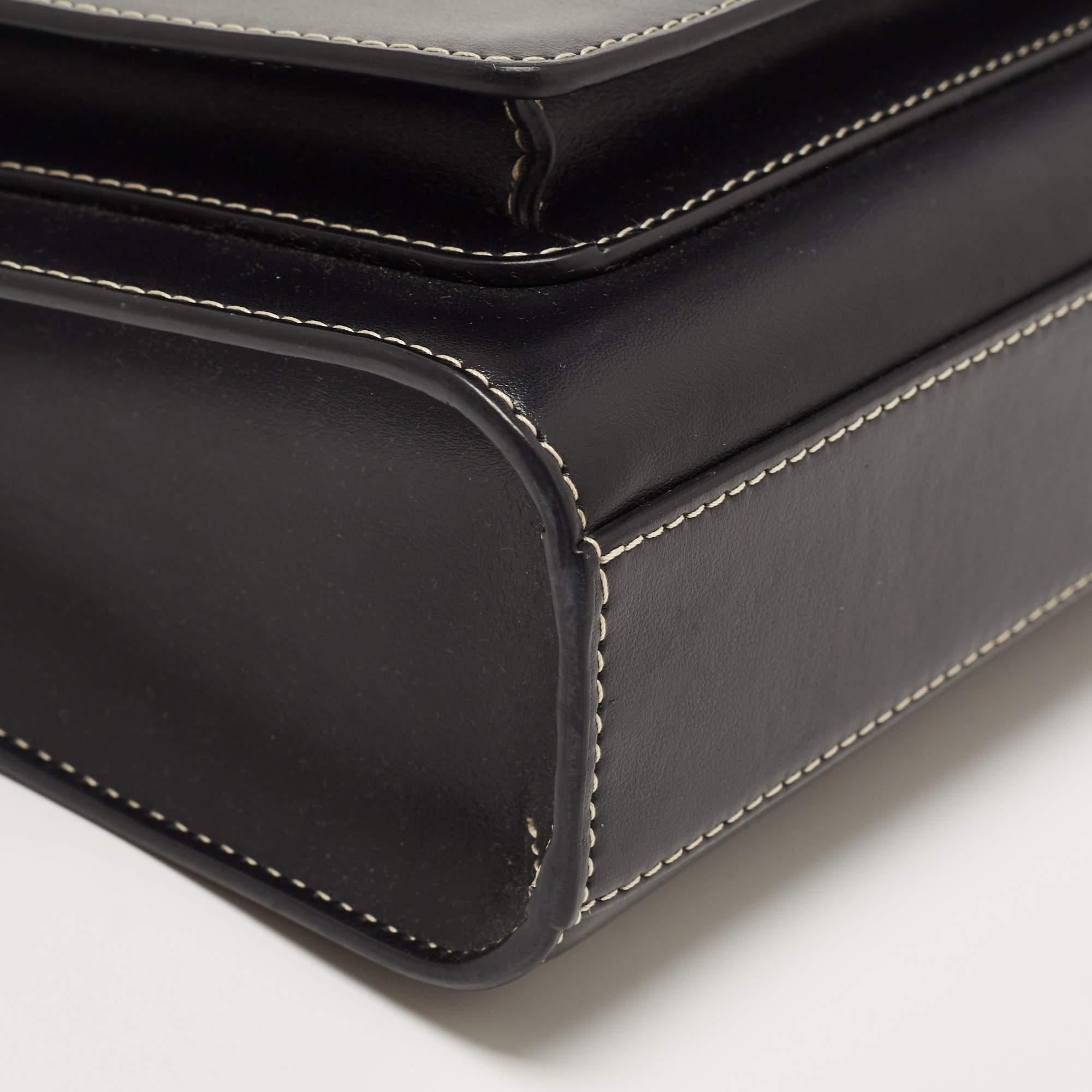 Burberry Black Leather Mini Pocket Tote 2