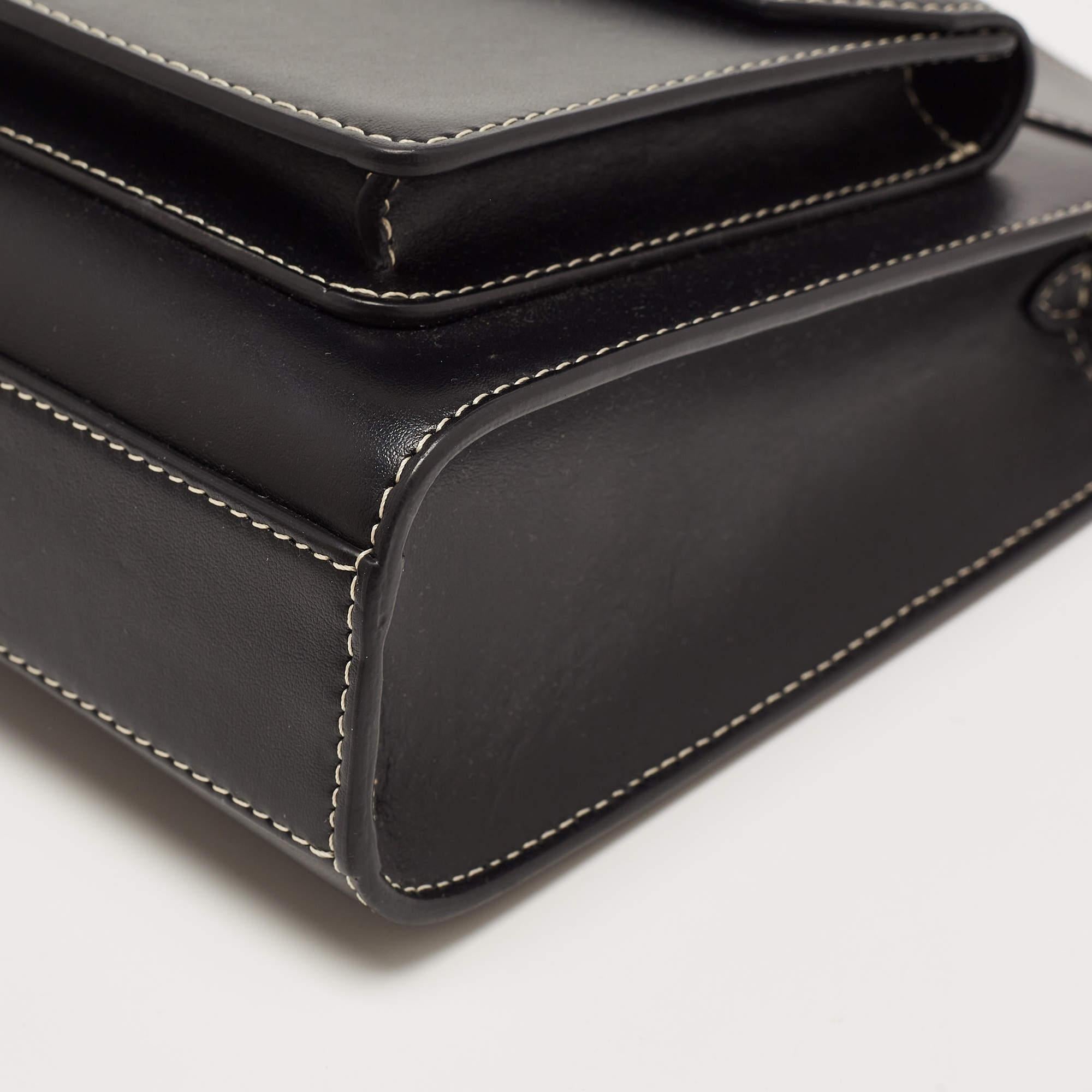 Burberry Black Leather Mini Pocket Tote 3