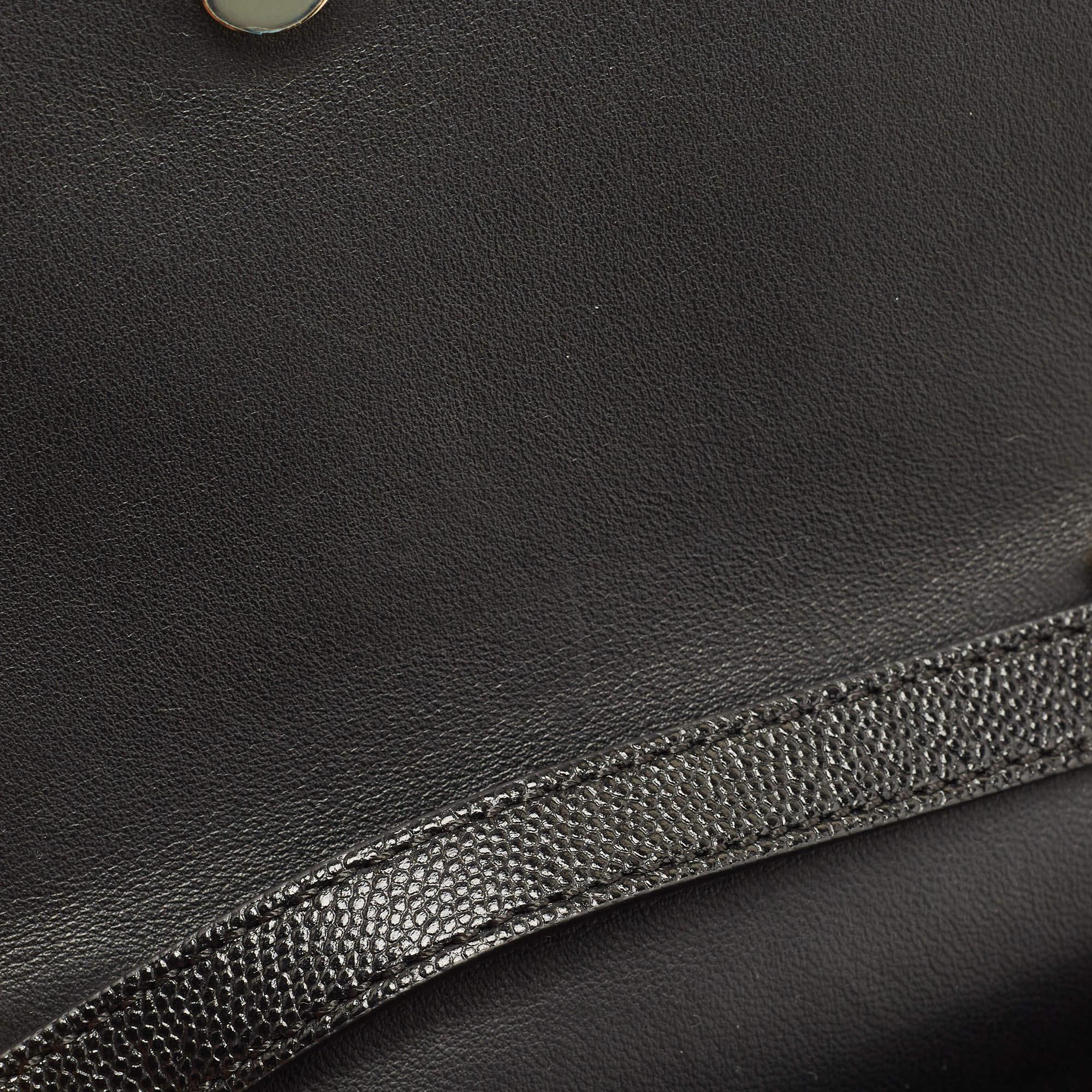 Burberry Black Leather Mini TB Shoulder Bag 5