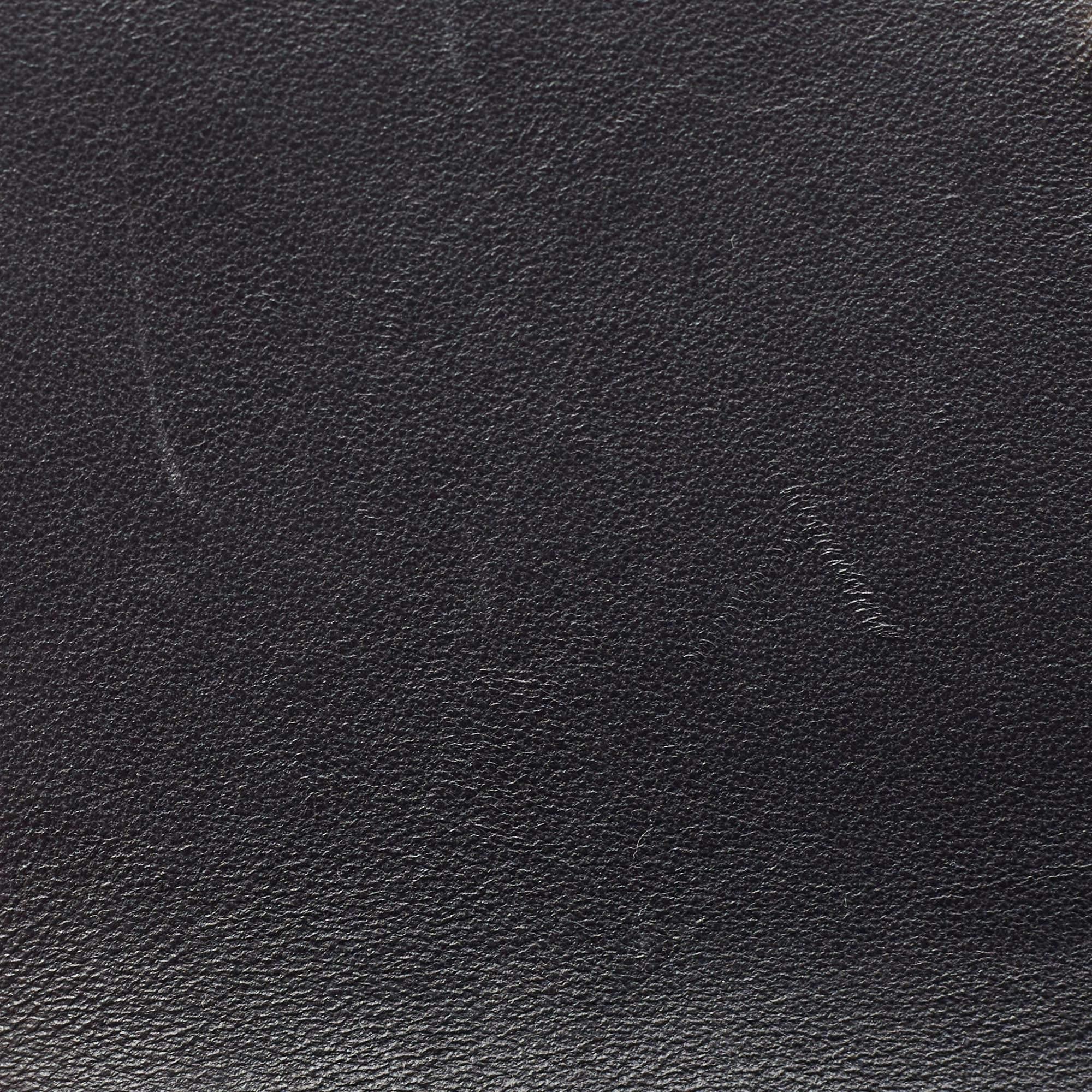 Burberry Black Leather Mini TB Shoulder Bag For Sale 4