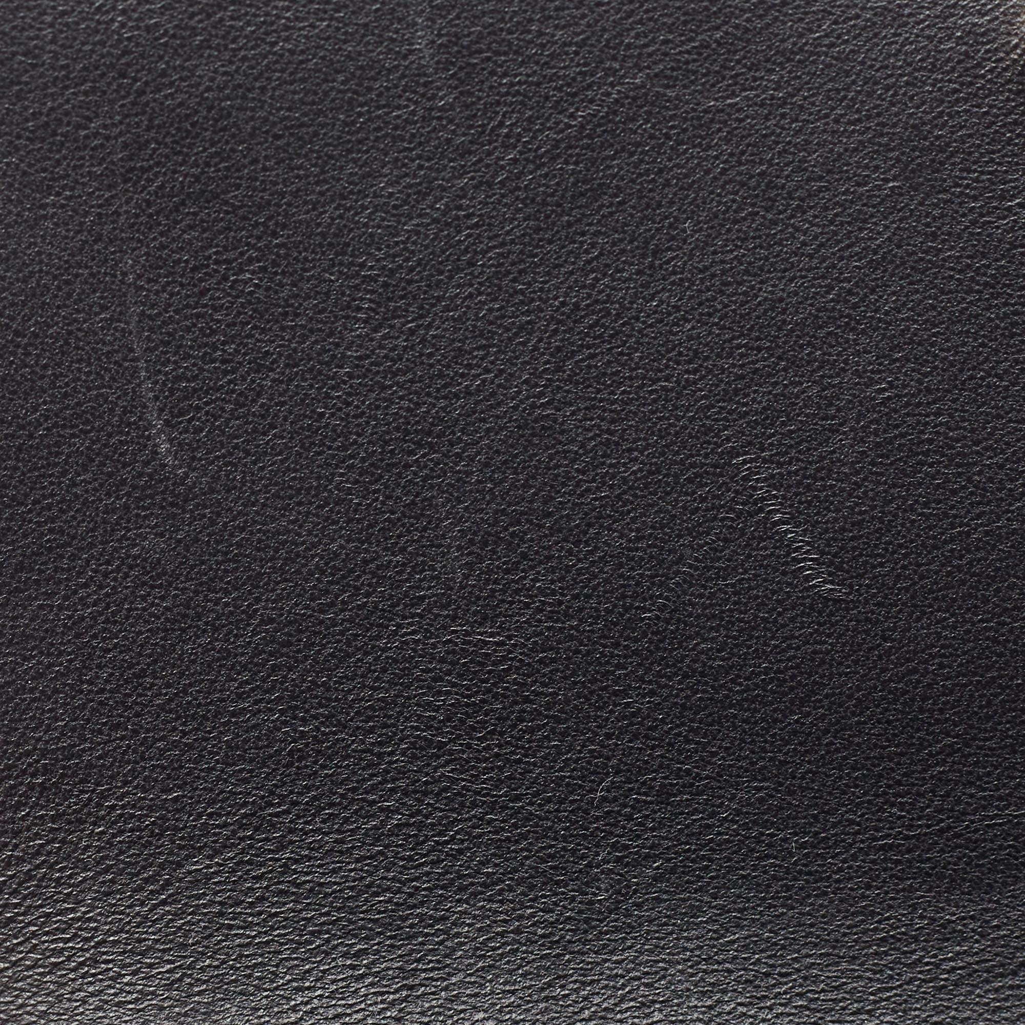 Burberry Black Leather Mini TB Shoulder Bag For Sale 5