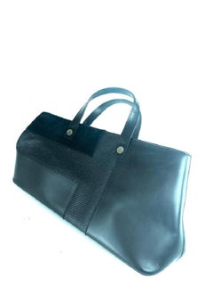 Nova Long Tote aus schwarzem Leder von Burberry, 12bur858