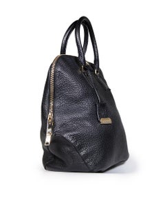 Burberry Black Leather Orchard Heritage Grained Bag