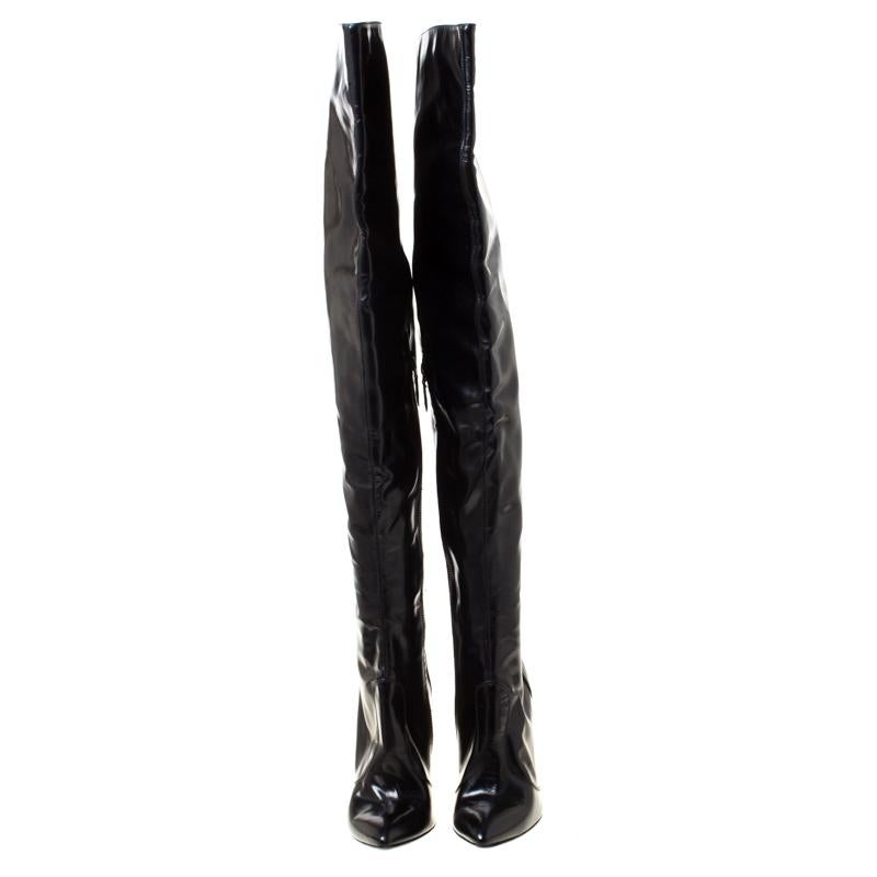 burberry thigh high boots