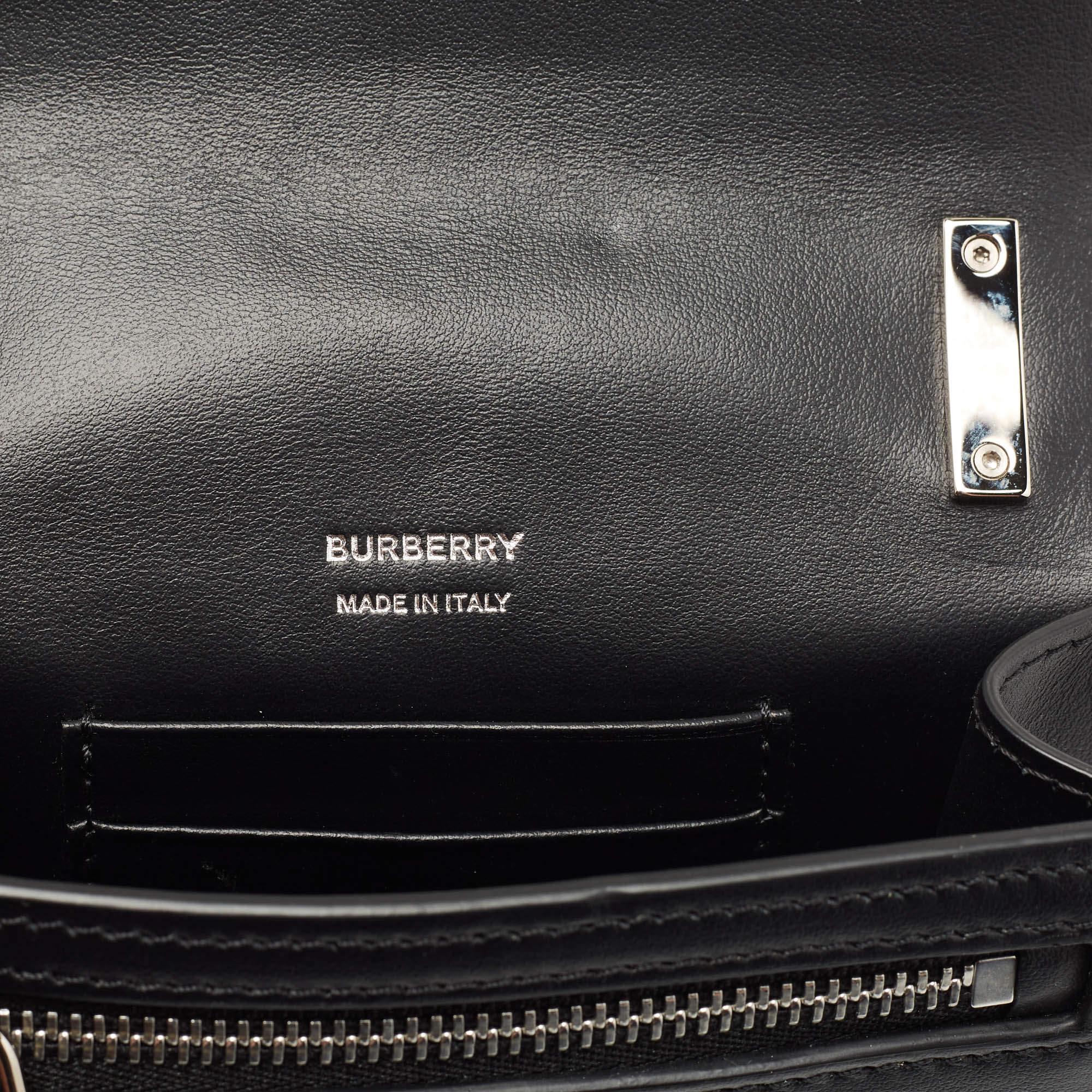 Burberry Black Leather Robin Crossbody Bag 4