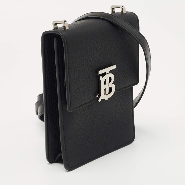 Burberry Black Leather Robin Crossbody Bag For Sale at 1stDibs