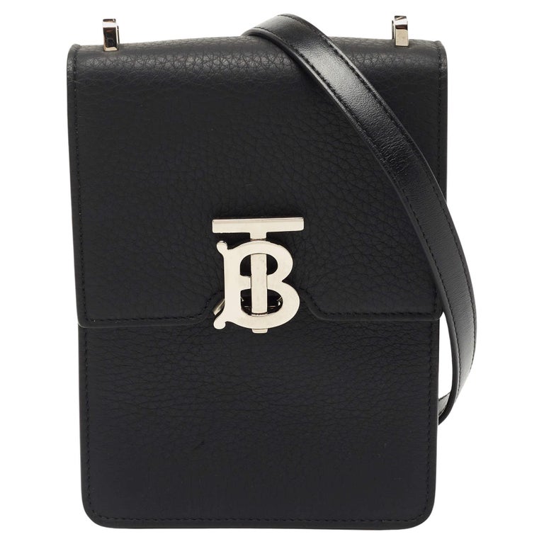Burberry Black Leather Robin Crossbody Bag For Sale at 1stDibs
