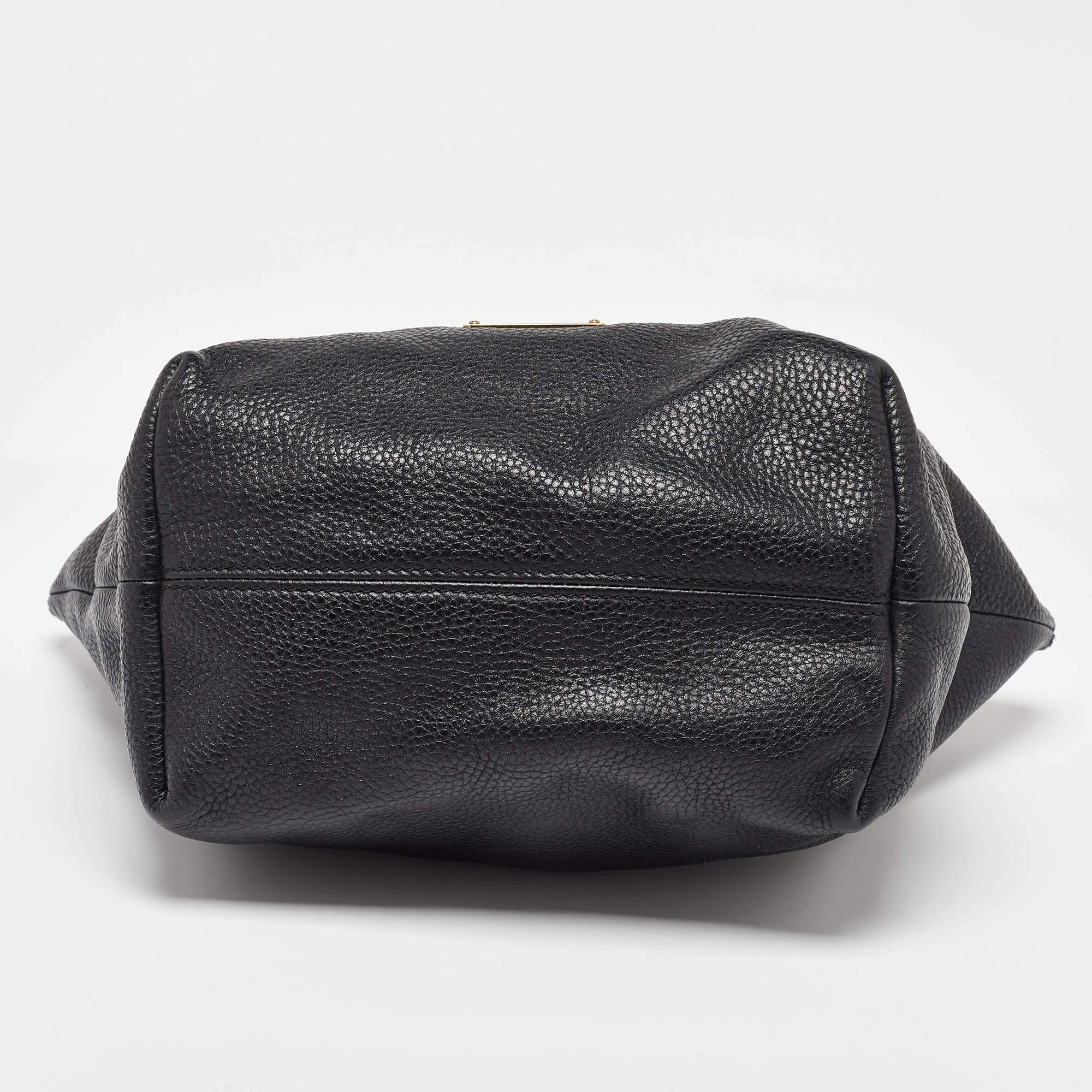 Burberry Black Leather Salisbury Tote For Sale 4
