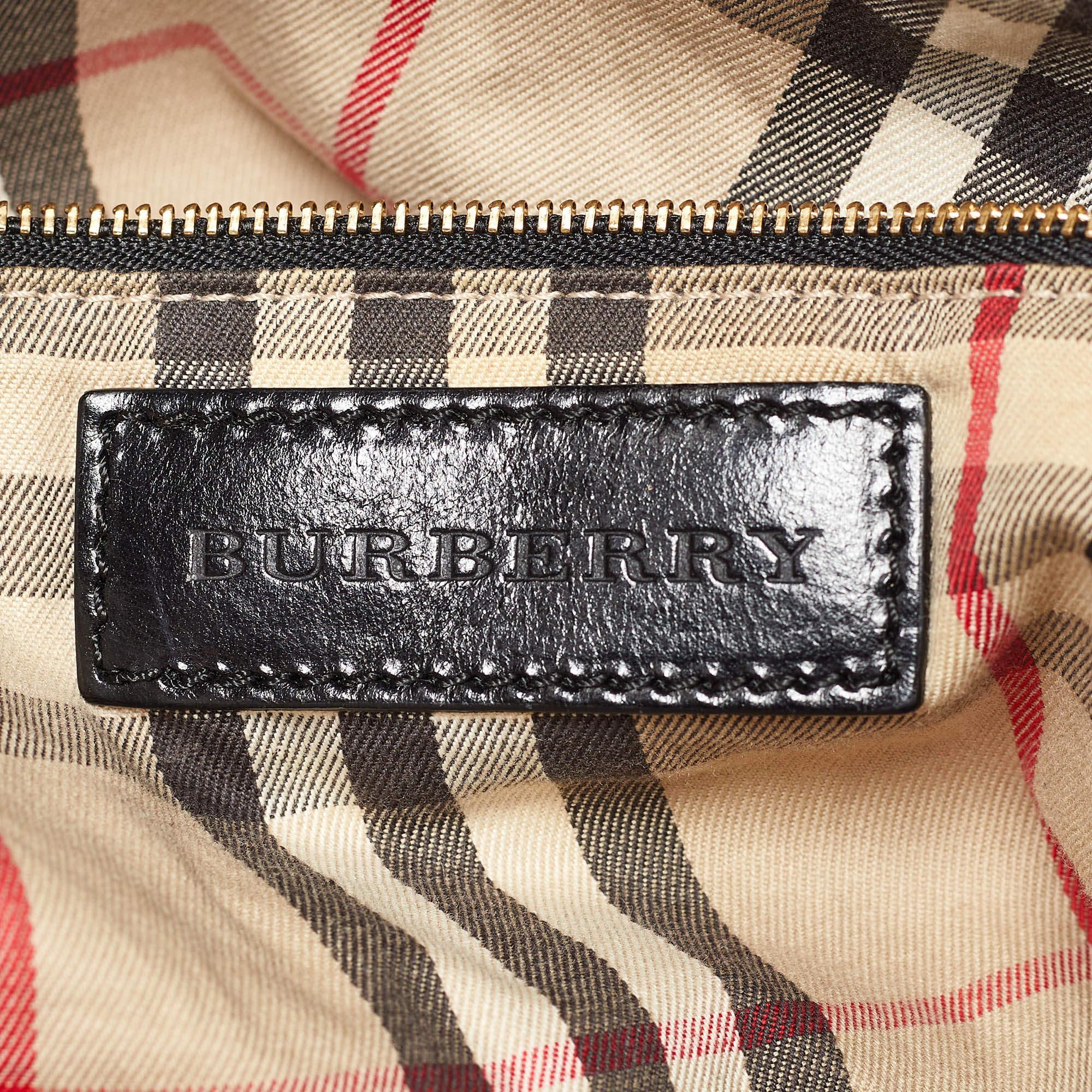 Burberry Black Leather Salisbury Tote For Sale 5