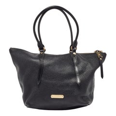 Salisbury Tote aus schwarzem Leder von Burberry