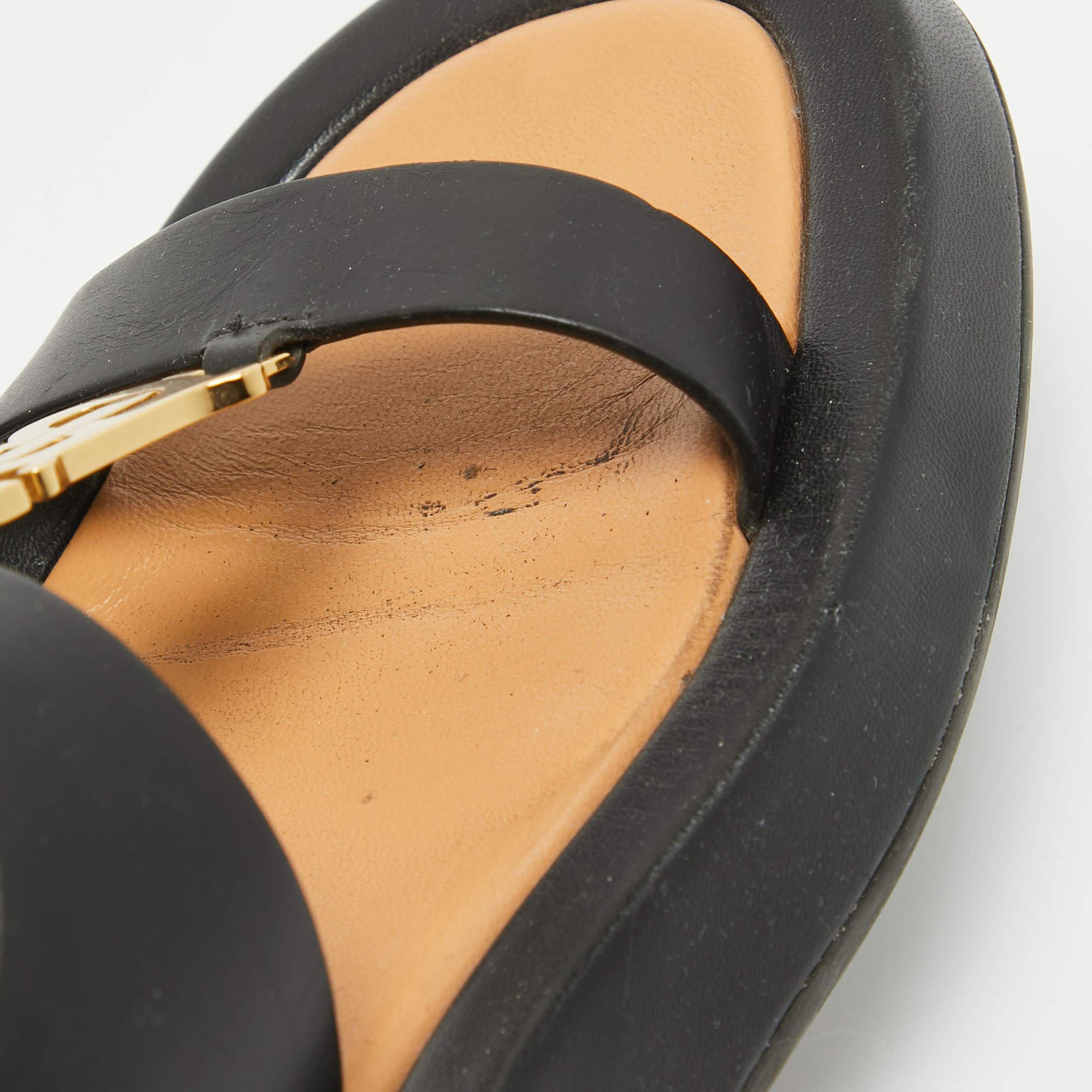 Burberry Sandali in pelle nera misura 37 1