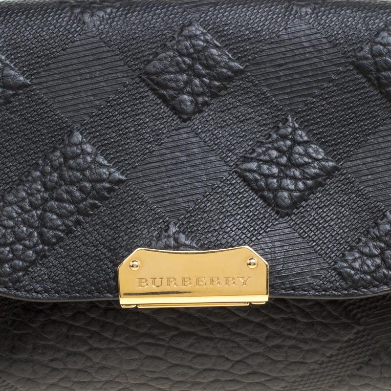 Burberry Black Leather Small Langley Clutch 6