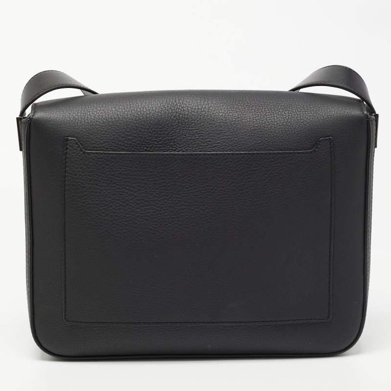 Burberry Black Leather Small Olympia Messenger Bag For Sale at 1stDibs