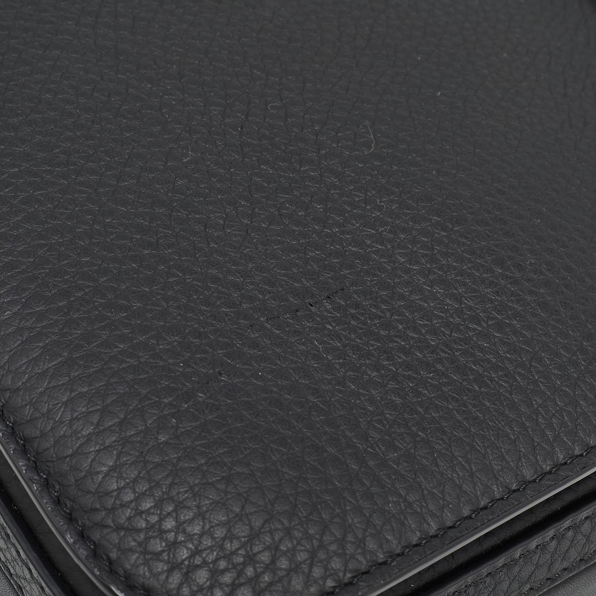 Burberry Black Leather Small Olympia Messenger Bag 2