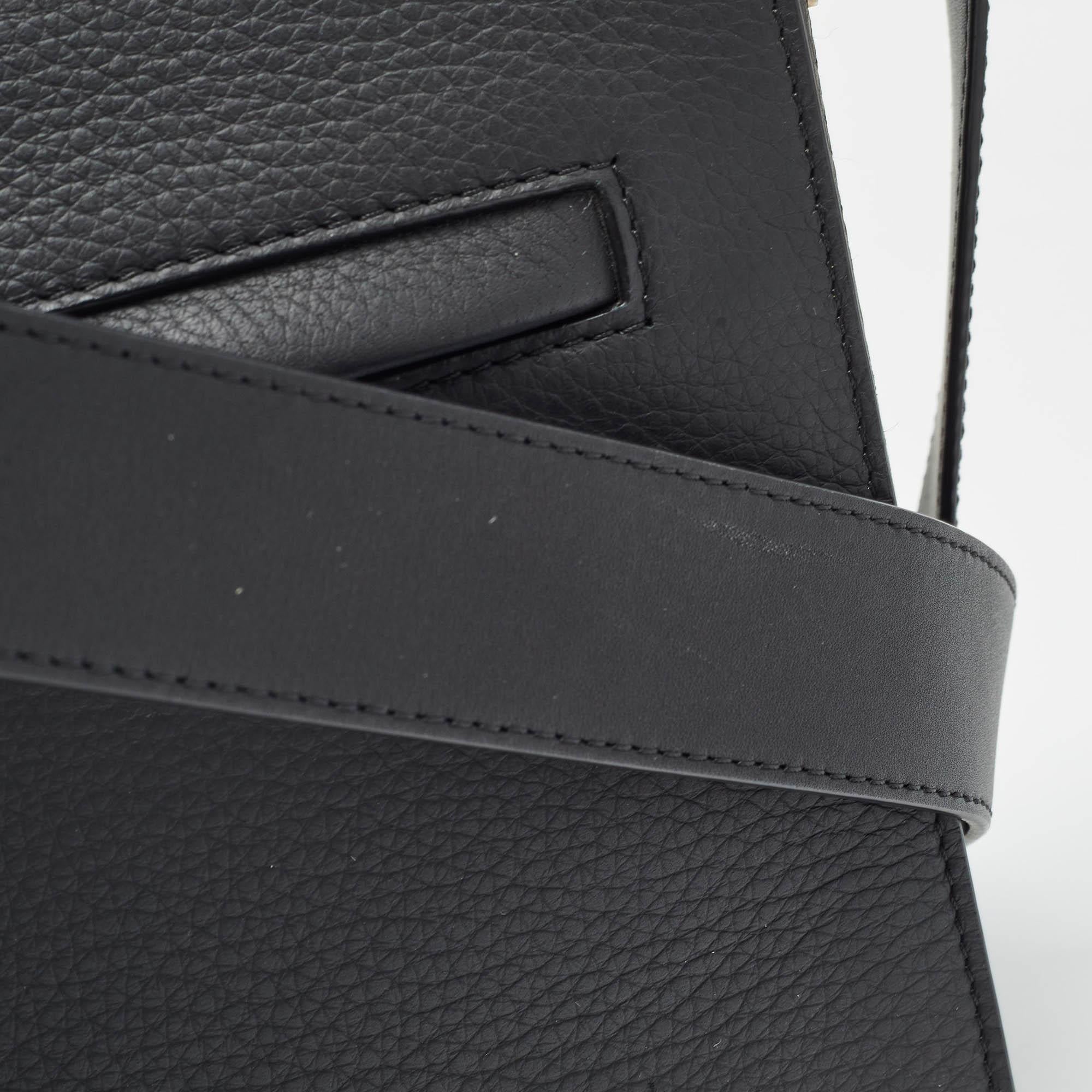 Burberry Black Leather Small Olympia Messenger Bag 4