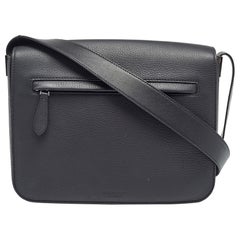 Burberry Black Leather Small Olympia Messenger Bag