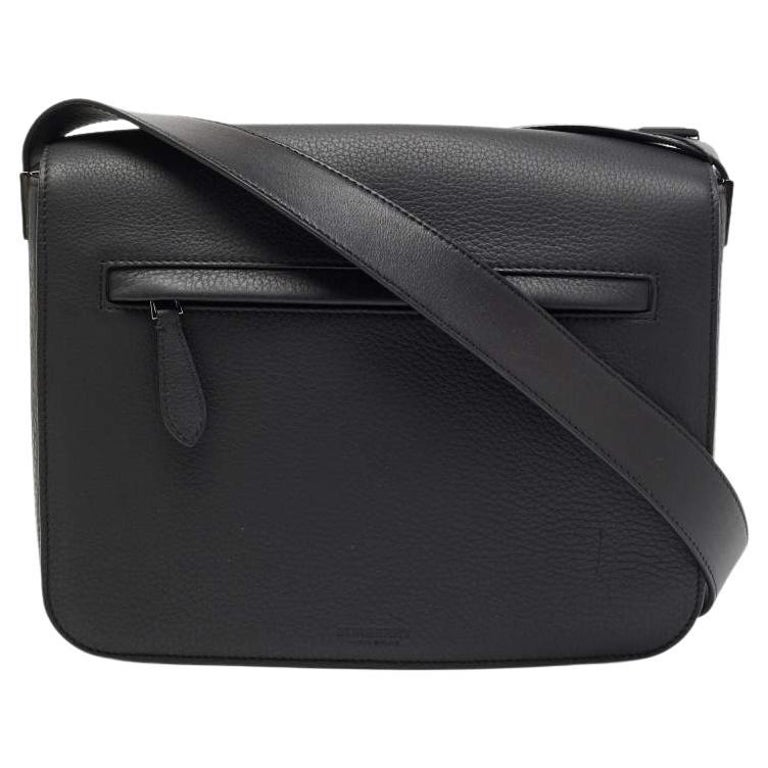 Burberry Black Leather Small Olympia Messenger Bag For Sale at 1stDibs