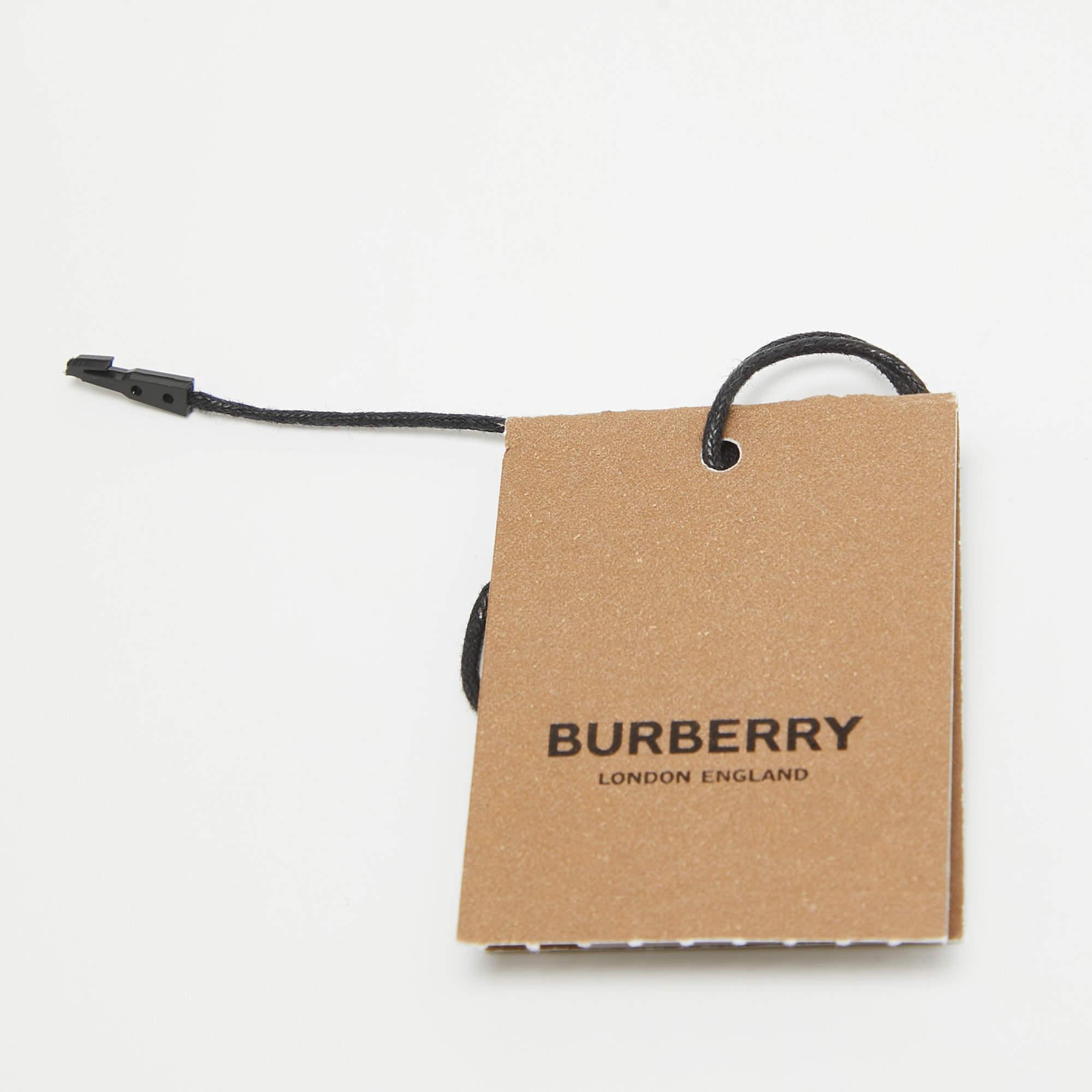 Burberry Black Leather Small Rivet Crossbody Bag For Sale 6