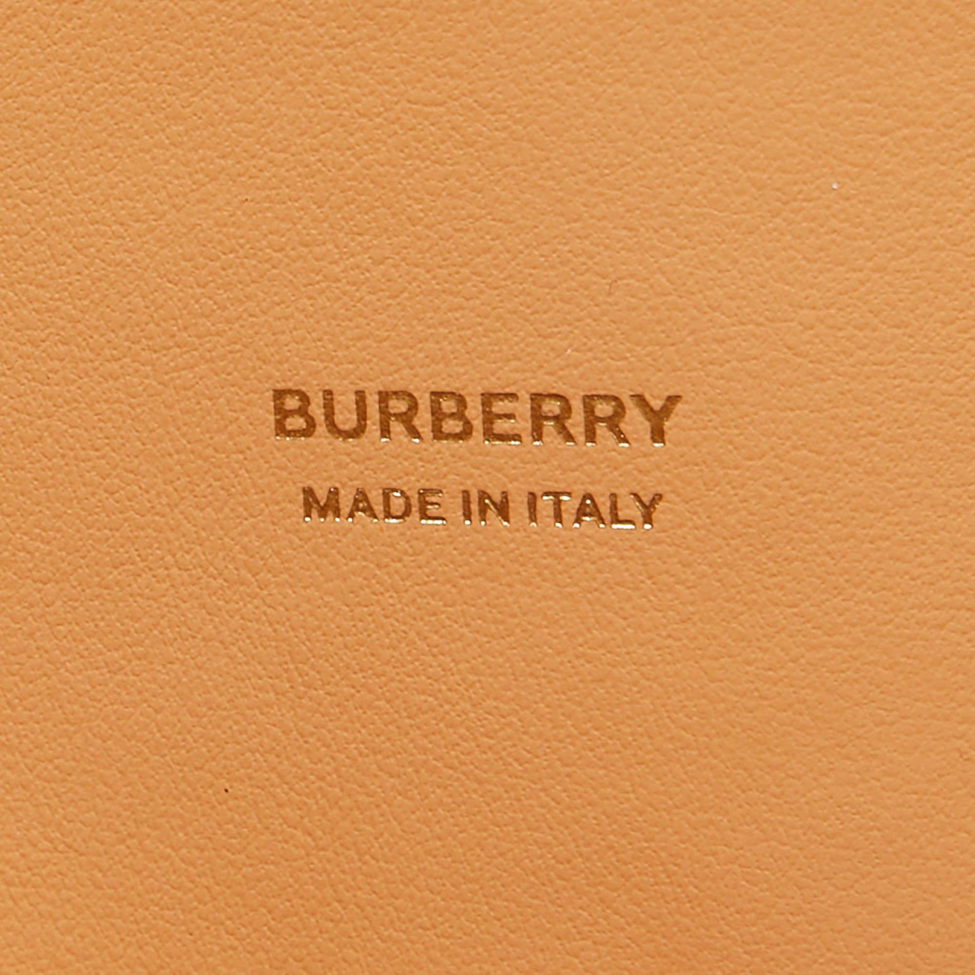 Burberry Black Leather Small Rivet Crossbody Bag For Sale 4