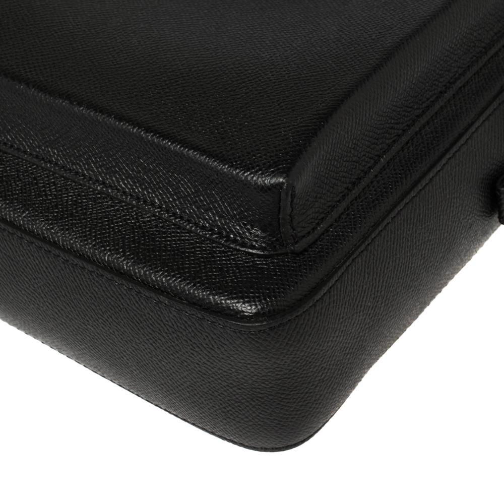 Burberry Schwarzes Leder Kleine Shaldon Messenger Bag 4