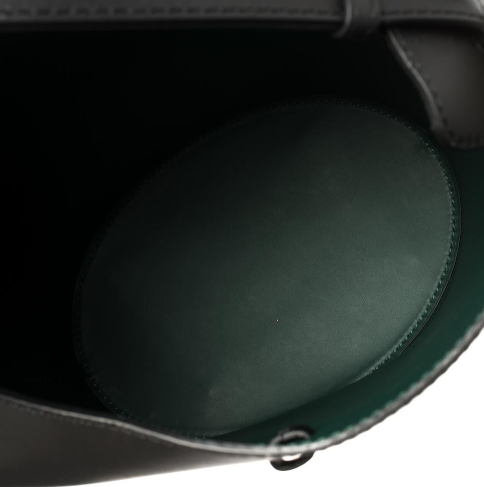 Burberry Black Leather Small Supple Bucket Bag 6