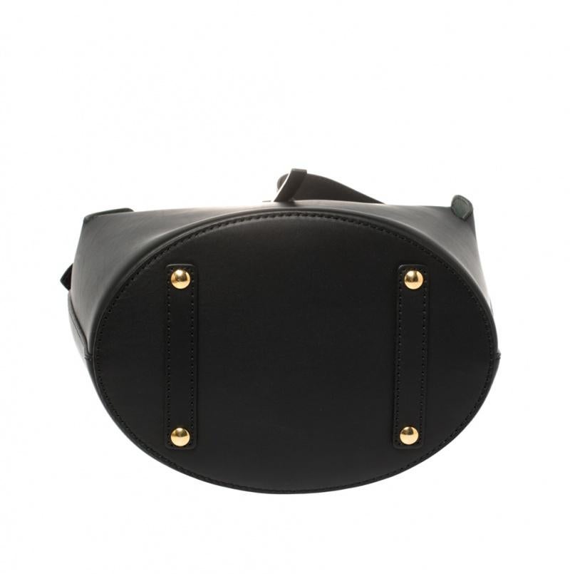 Burberry Black Leather Small Supple Bucket Bag 1