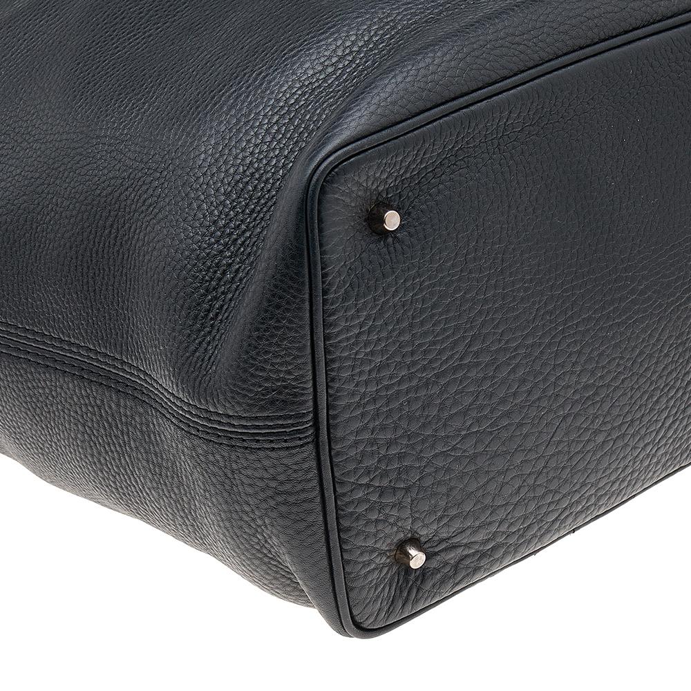 Burberry Black Leather Susanna Bucket Bag 6