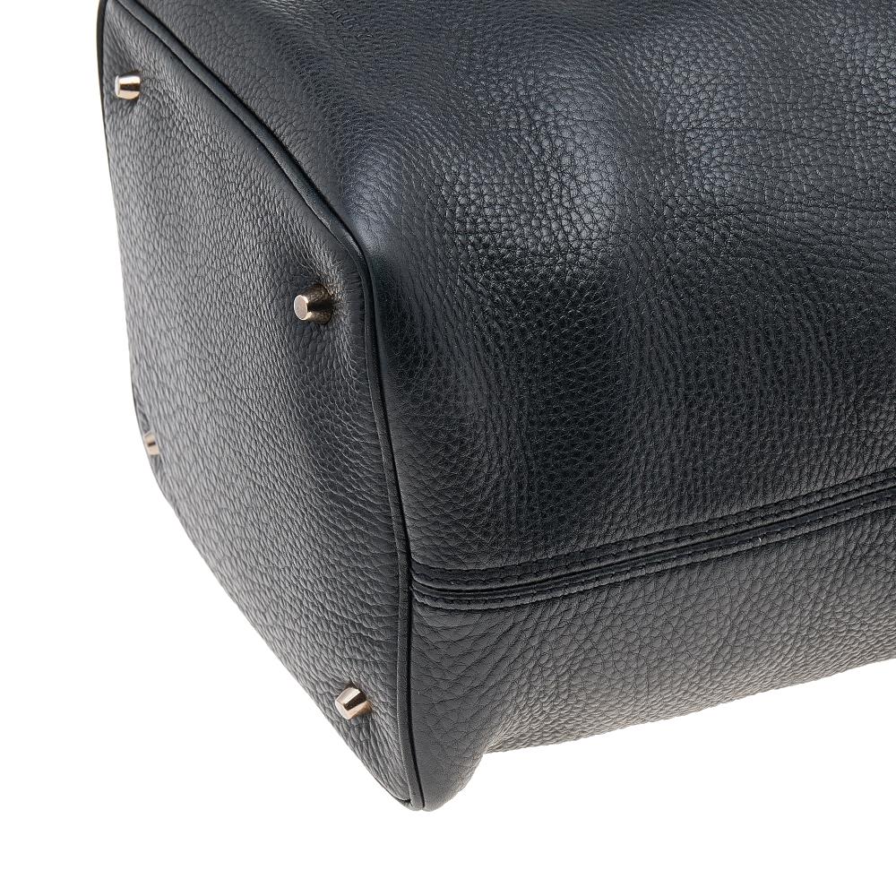 Burberry Black Leather Susanna Bucket Bag 7