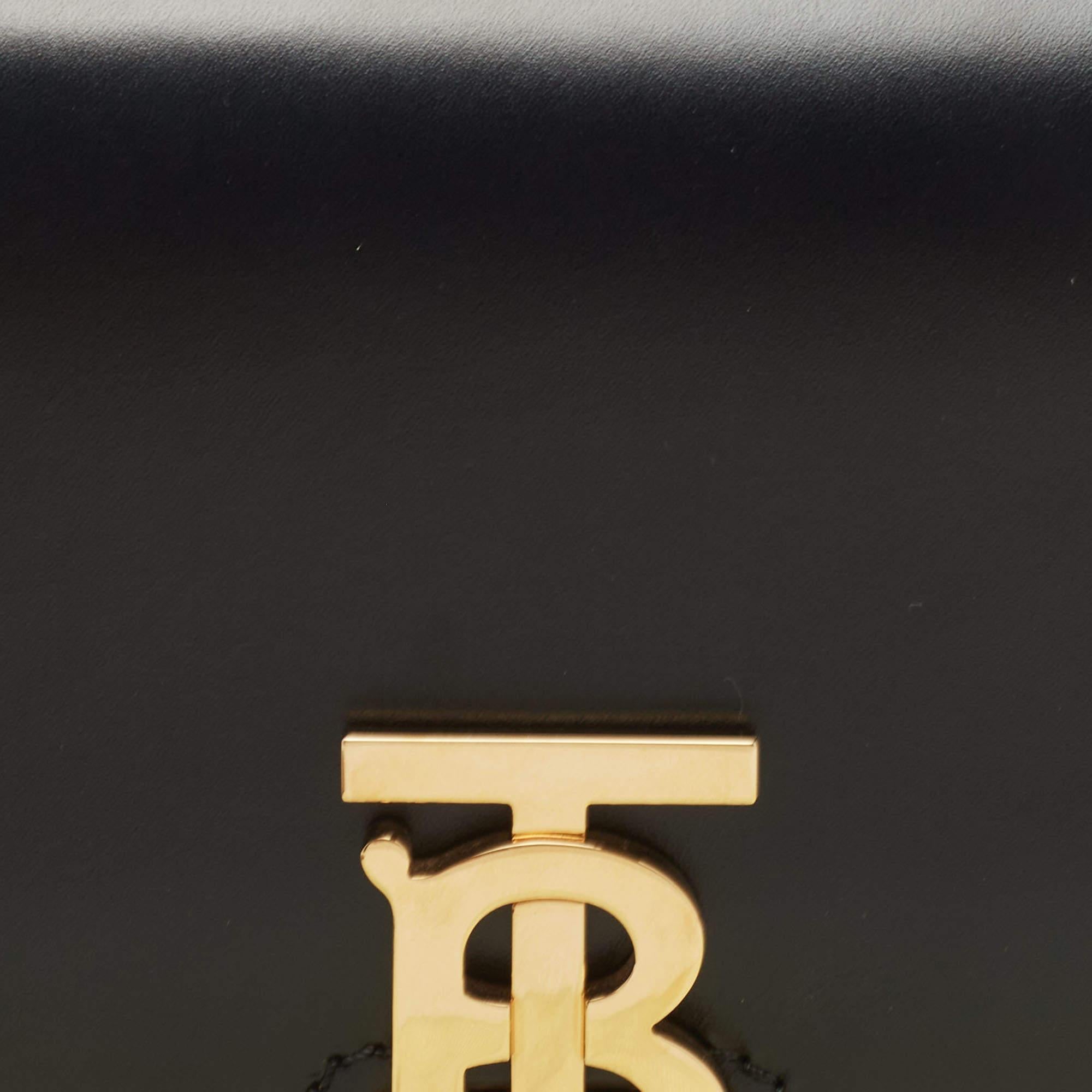 Burberry Black Leather TB Belt Bag 4