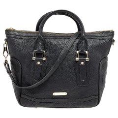 Burberry Black Leather Tote