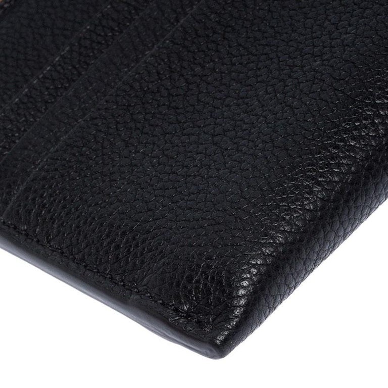 Burberry Black Leather Zip Around Wallet For Sale at 1stDibs