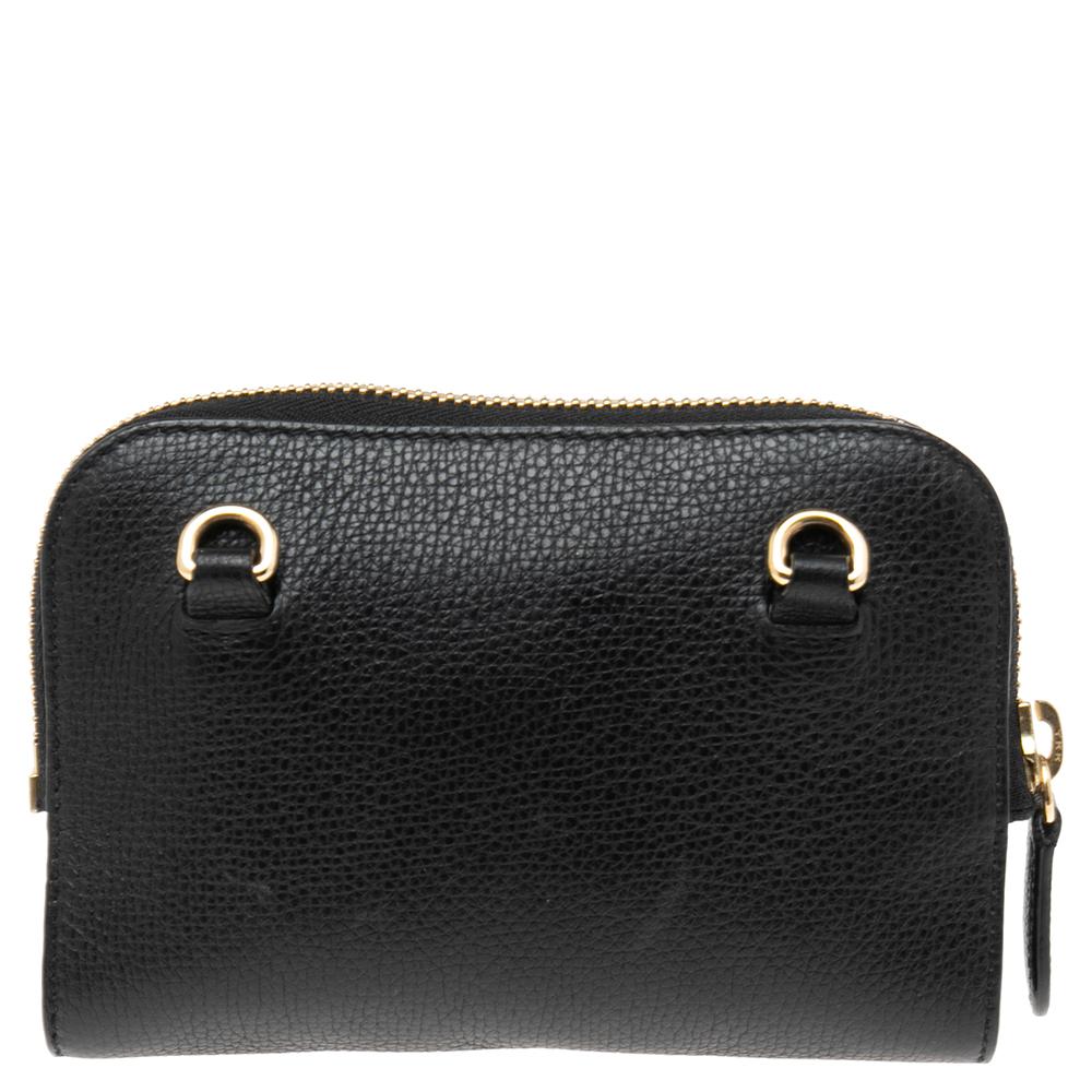 Burberry Black Leather Zip Crossbody Bag 3