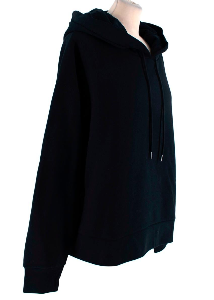 Burberry Black Logo Embroidered Hoodie 
 

 -Black hoodie with 