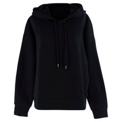 Burberry Black Logo Embroidered Hoodie