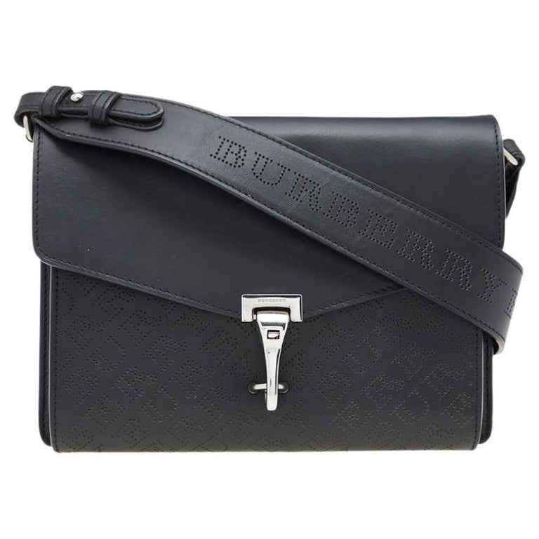 Burberry Black Grained Leather Chichester Crossbody Bag Burberry