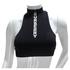 Burberry Black Logo Sports Bra