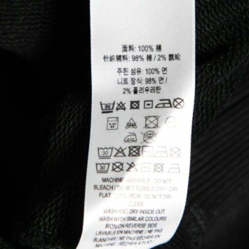 Men's Burberry Black Love Print Cotton Zip Front Hooded Jacket S For Sale