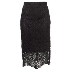 Burberry Gonna a matita midi in pizzo macramè nero M. I.