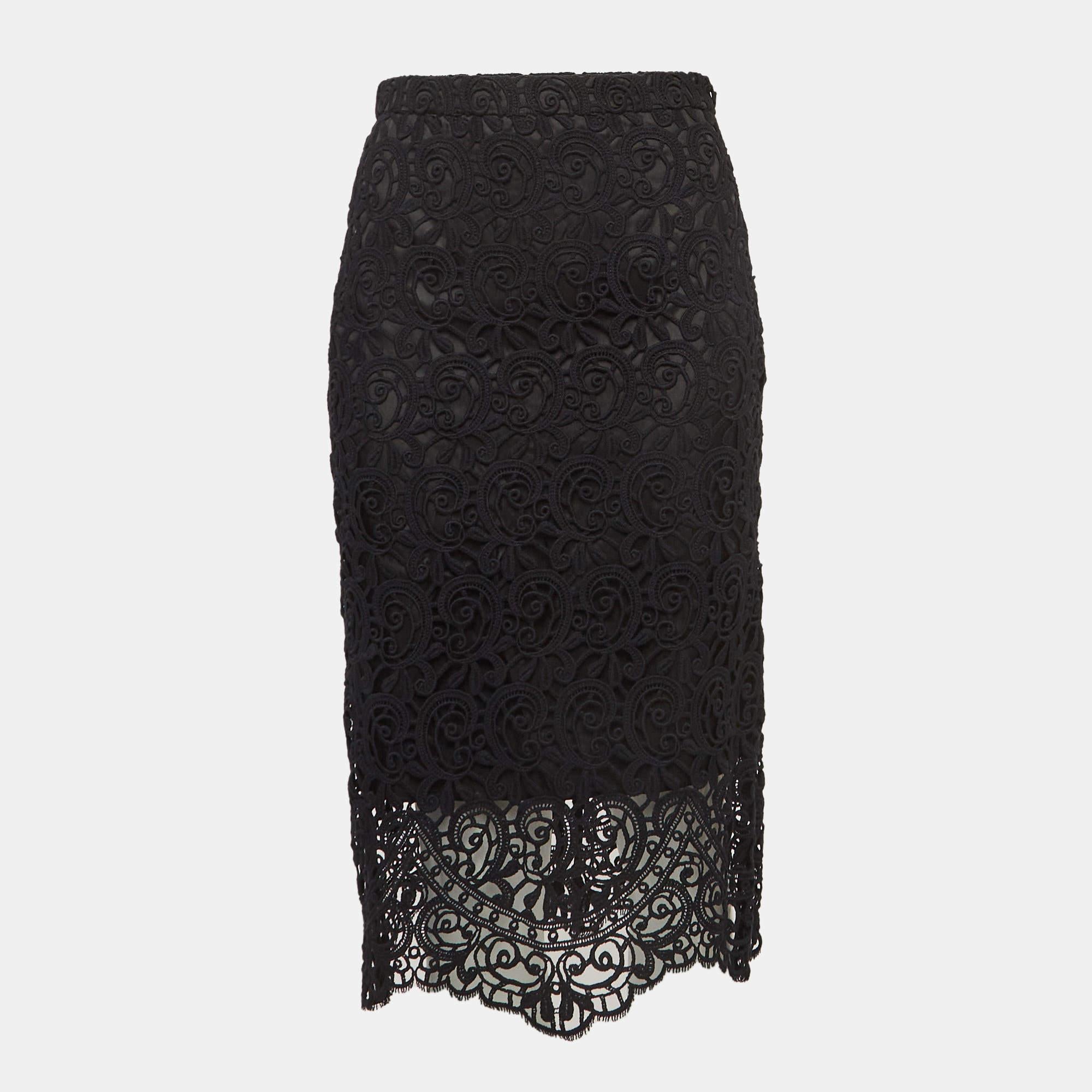 This lovely skirt is beautifully stitched from fine fabric. The comfy designer skirt has a flattering silhouette. Pair it with a simple top and strappy heels for a chic look.

Includes: Brand Tag