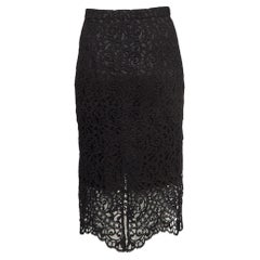 Burberry Gonna a matita midi in pizzo macramè nero S
