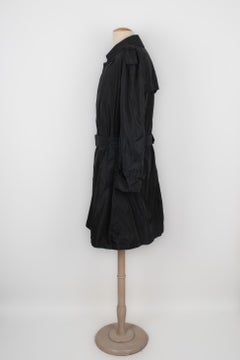 Burberry Black Men's Trench Coat With A Belt