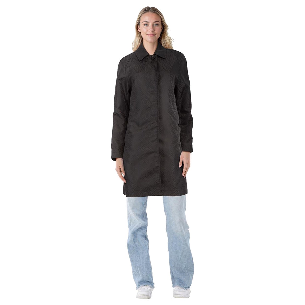 Burberry Trench Monogram Nero Taglia XXS in vendita