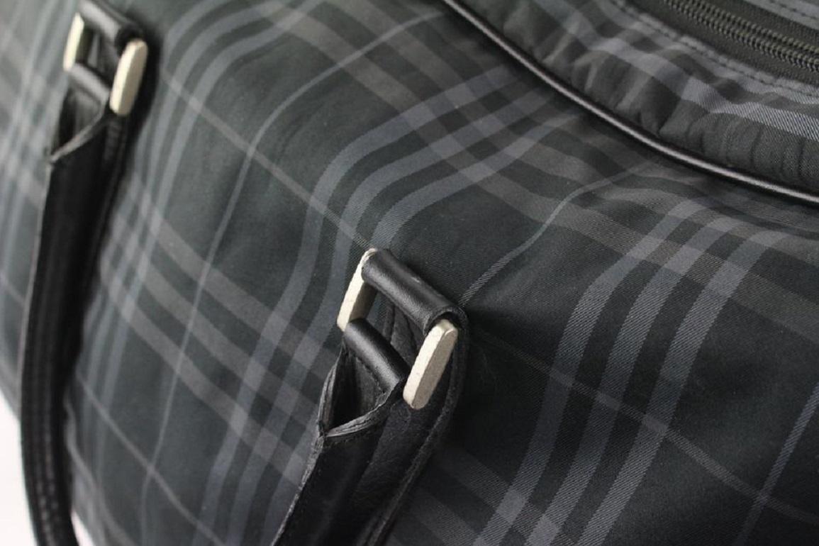 Burberry Nova Nova Schwarze Boston Duffle Bag mit Riemen 629bur616 4