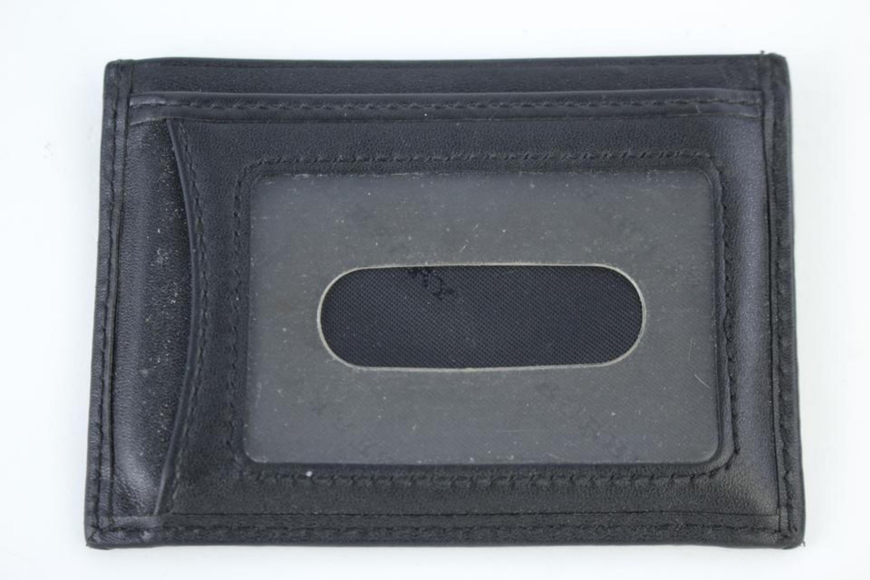 BURBERRY Black Nova Check Card Holder Wallet Case Black 2B726a For Sale at  1stDibs