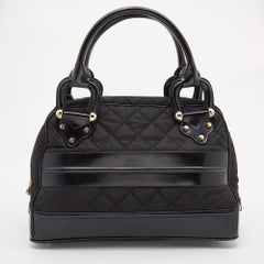 Burberry Borsa Westbury nera in nylon e pelle