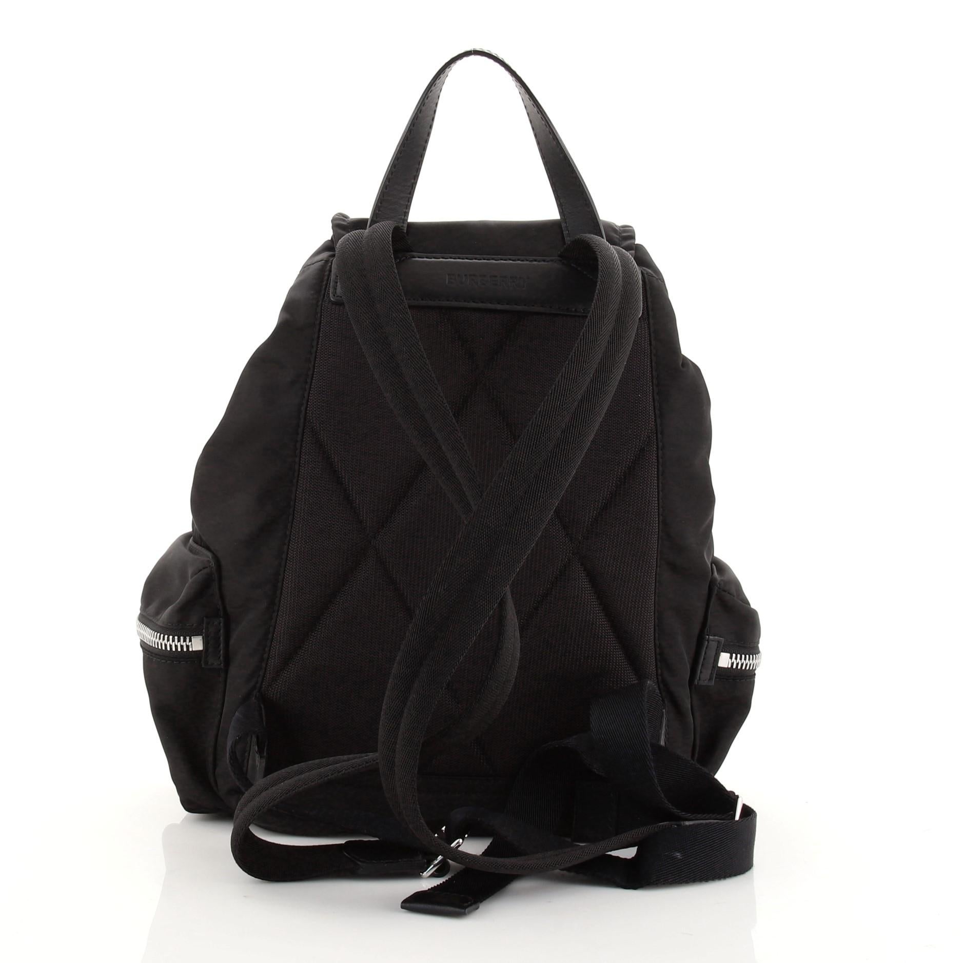 Burberry Black Nylon Leather Medium Rucksack Backpack


67971MSC