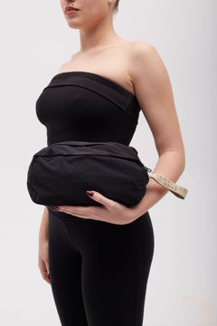 Burberry Black Nylon Vanity Pouch Bag