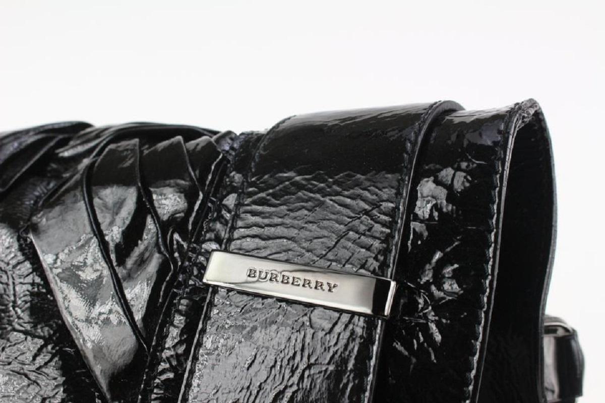 Burberry Black Patent Shoulder Bag 915bur70 For Sale 6