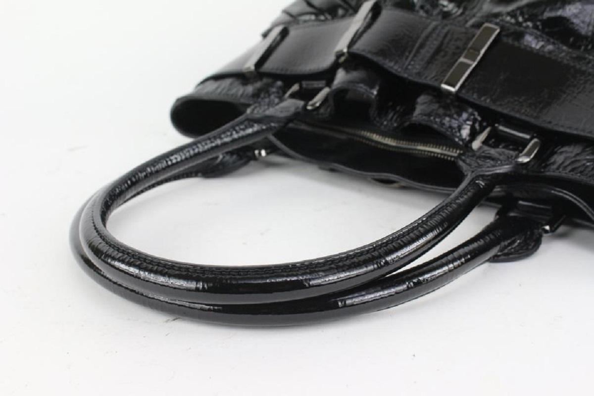 Burberry Black Patent Shoulder Bag 915bur70 For Sale 2