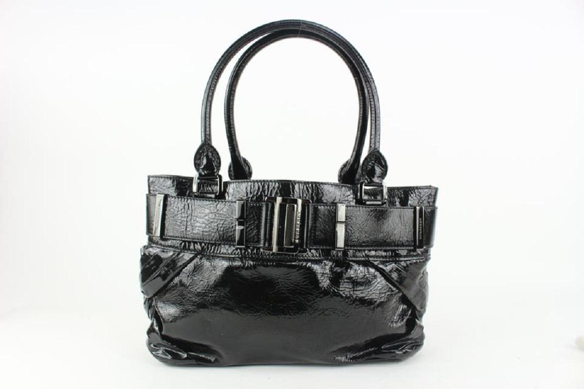 Burberry Black Patent Shoulder Bag 915bur70 For Sale 3